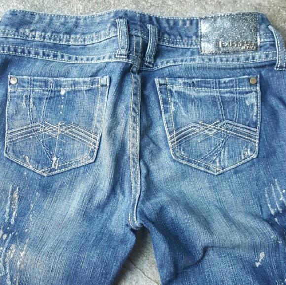 Distressed Express Jeans with Glitter - Picture 4 of 8